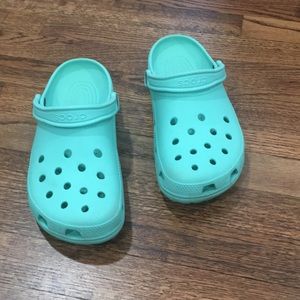 Mint Green Crocs